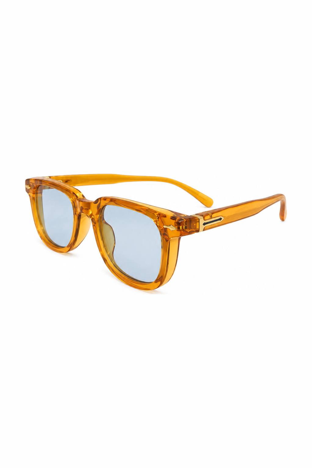 SUNNY sunglasses - Amber - Blue Lens