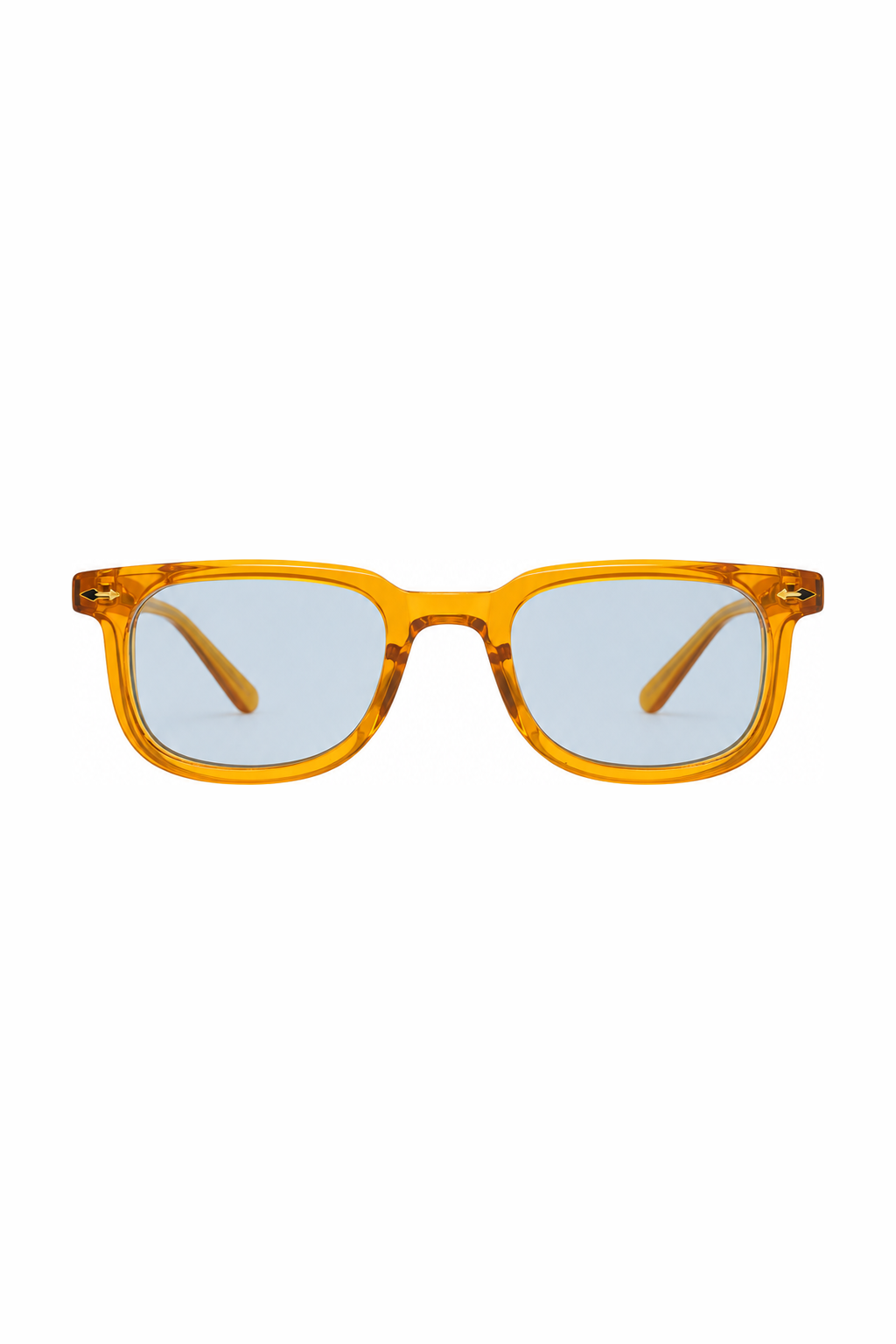 SUNNY sunglasses - Amber - Blue Lens