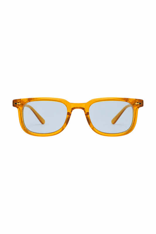 SUNNY sunglasses - Amber - Blue Lens