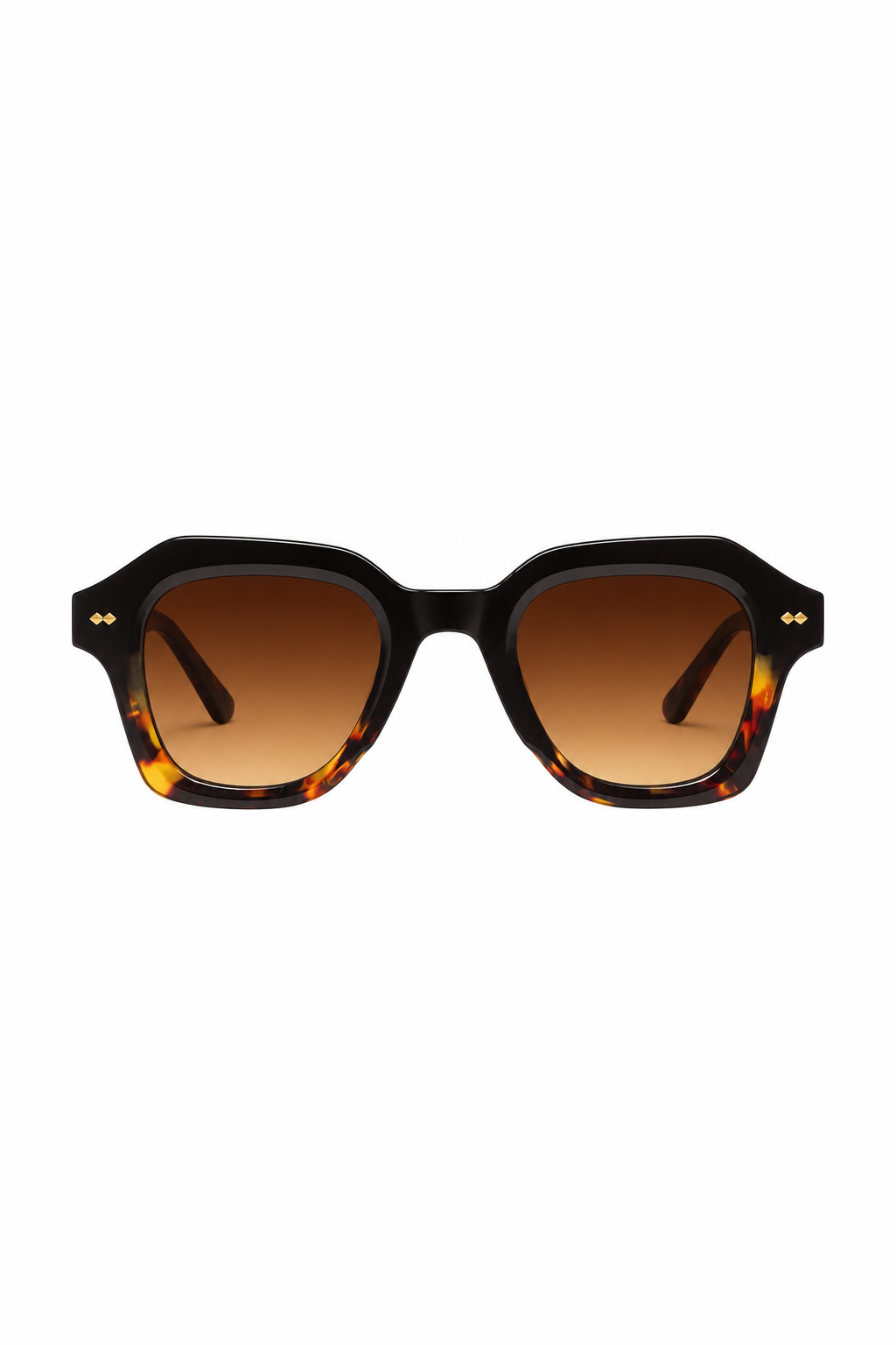 POPPY sunglasses - Black Tortoise - Brown Lens