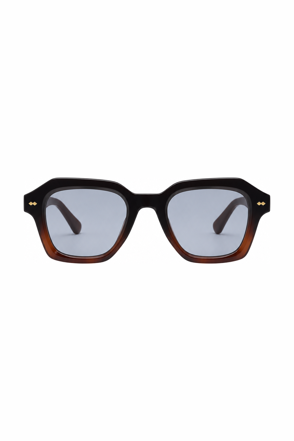 POPPY sunglasses - Black Tortoise - Blue Lens